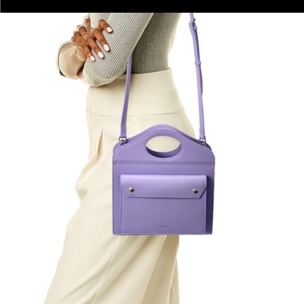 🔴SOLD🔴 BURBERRY Mini Leather Pocket Bag- Soft Violet - Picture 5 of 16